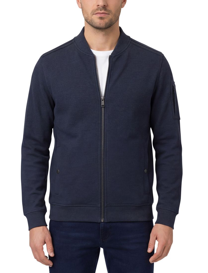 vest Casa Moda donkerblauw