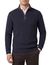 Casa Moda donkerblauw half-zip trui katoen