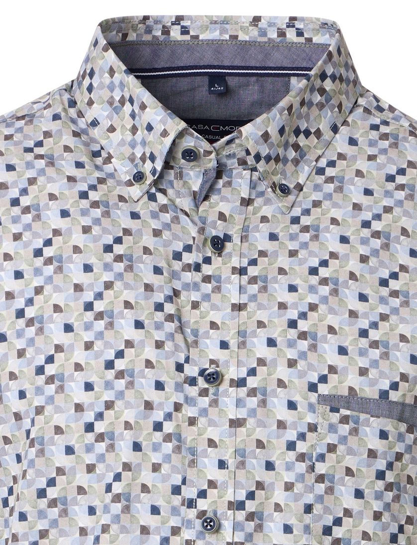 casual overhemd Casa Moda Casual Fit blauw