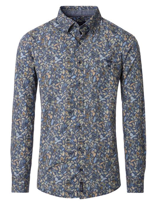 Casa Moda Casual Fit casual overhemd donkerblauw