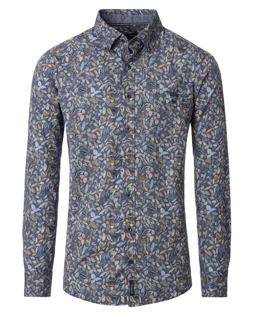 Casa Moda Casual Fit casual overhemd donkerblauw