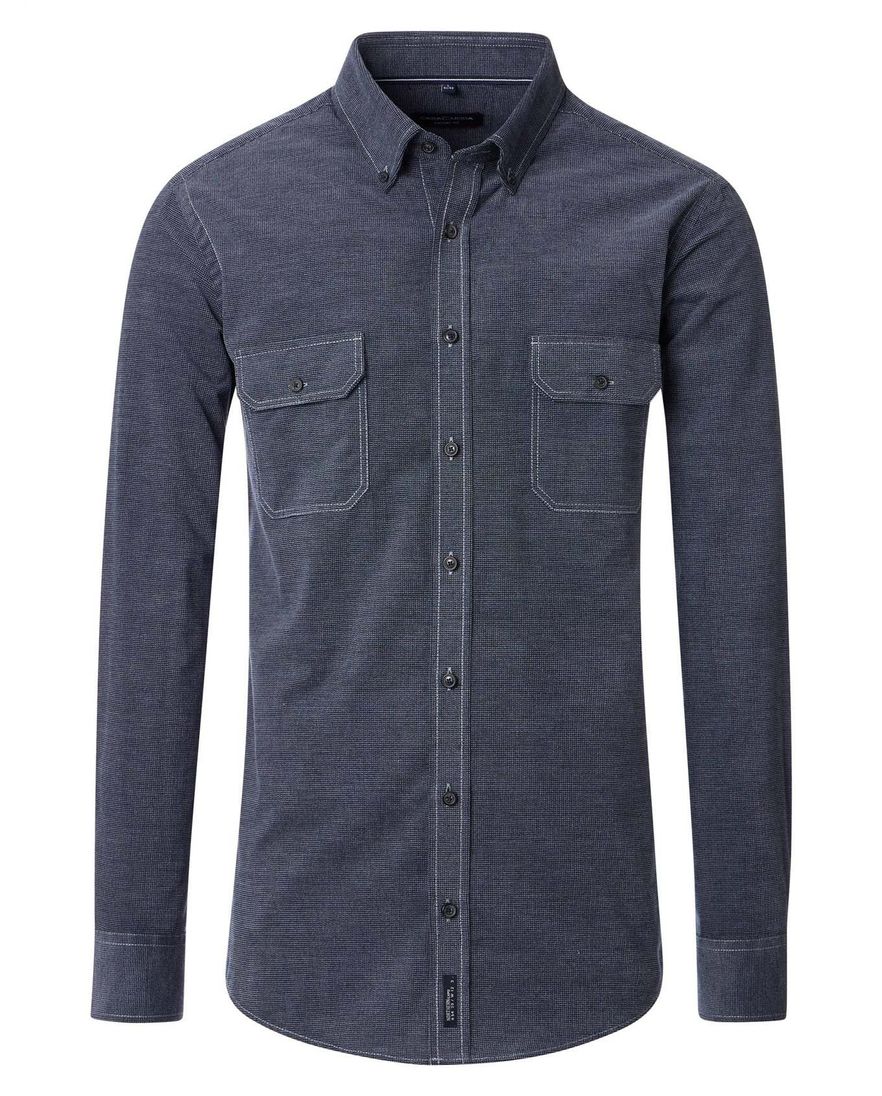 Casa Moda Casual Fit casual overhemd donkerblauw