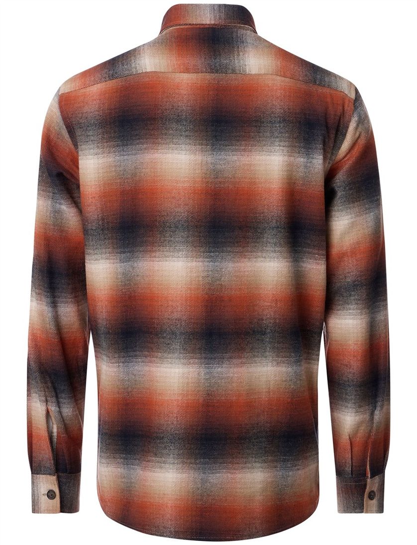 casual overhemd Casa Moda oranje katoen