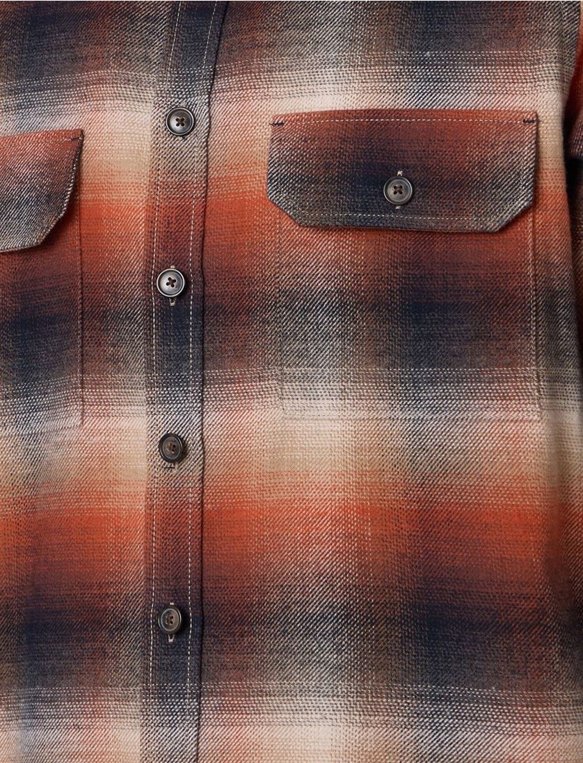 casual overhemd Casa Moda oranje katoen