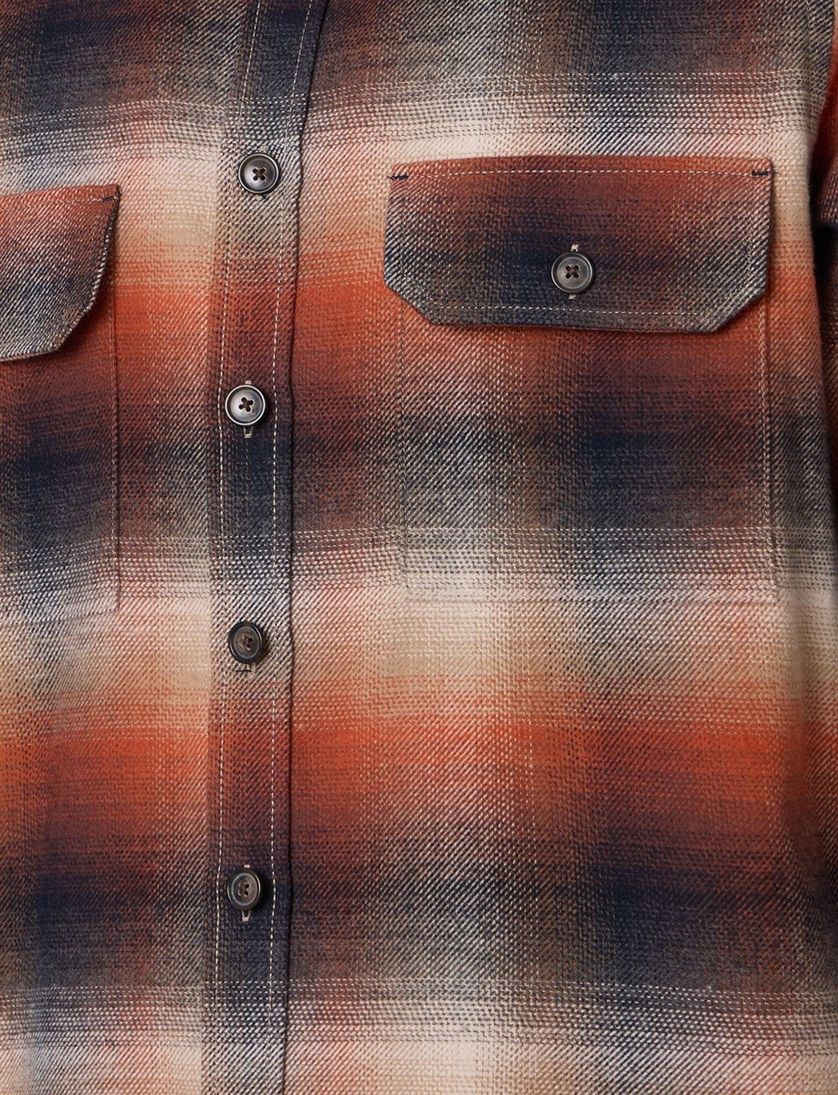 casual overhemd Casa Moda oranje katoen