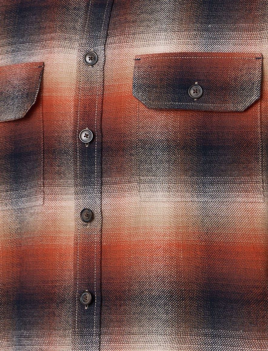 Casa Moda overhemd ml 5 oranje katoen