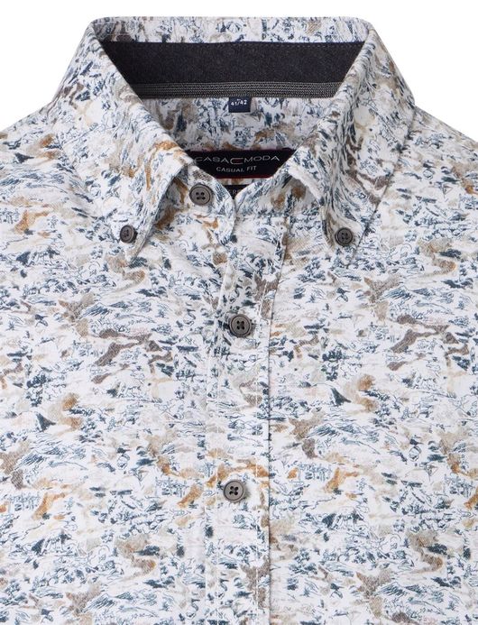 Casa moda overhemd katoen casual fit print