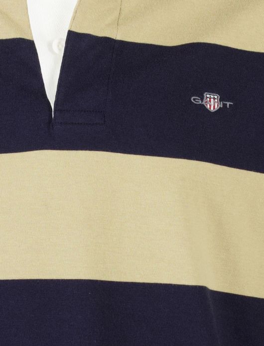 Gant Trui rugby geel donkerblauw