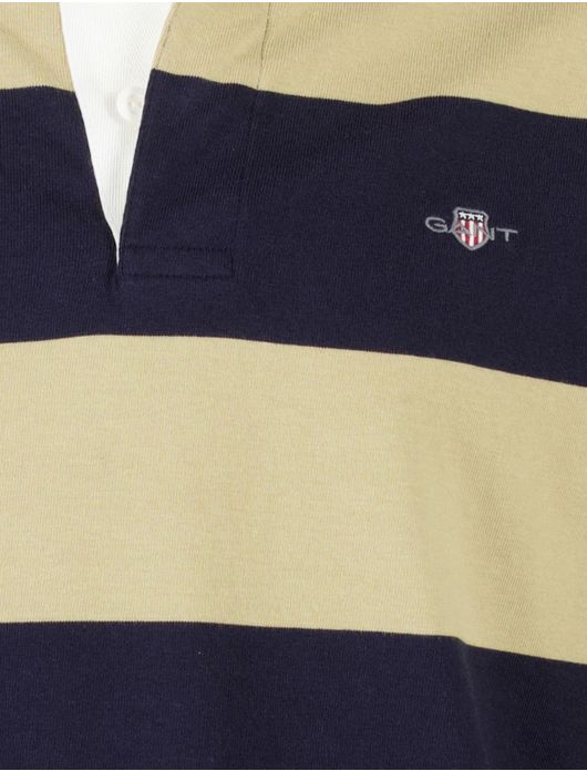 Gant Trui rugby geel donkerblauw