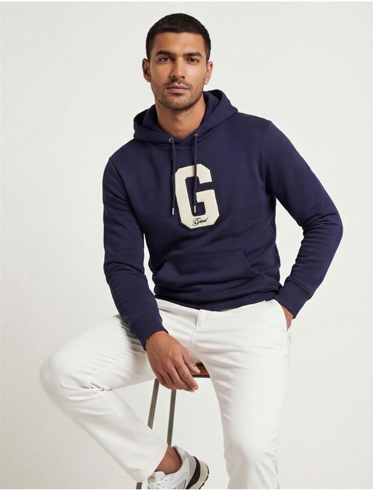 Hoodie donkerblauw Gant