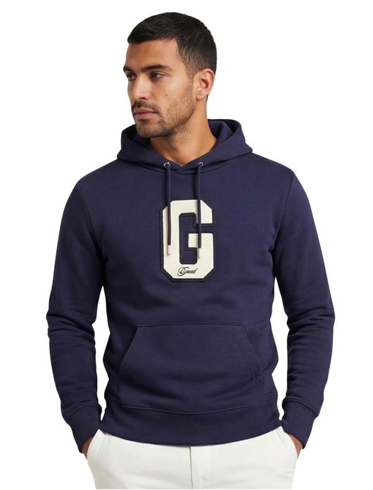 Hoodie donkerblauw Gant