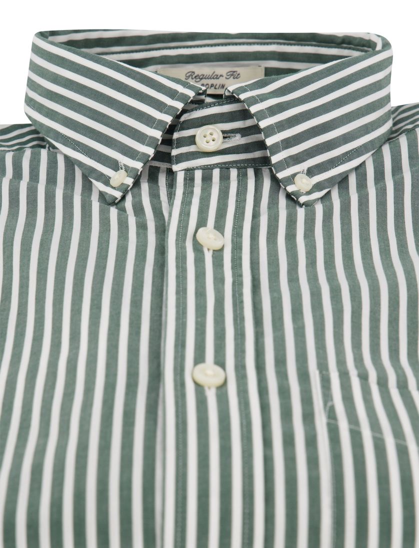 Gant casual overhemd regular fit groen katoen