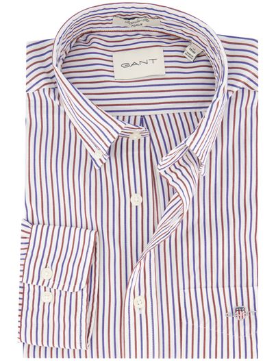 Gant casual overhemd rood Gant Regular Fit