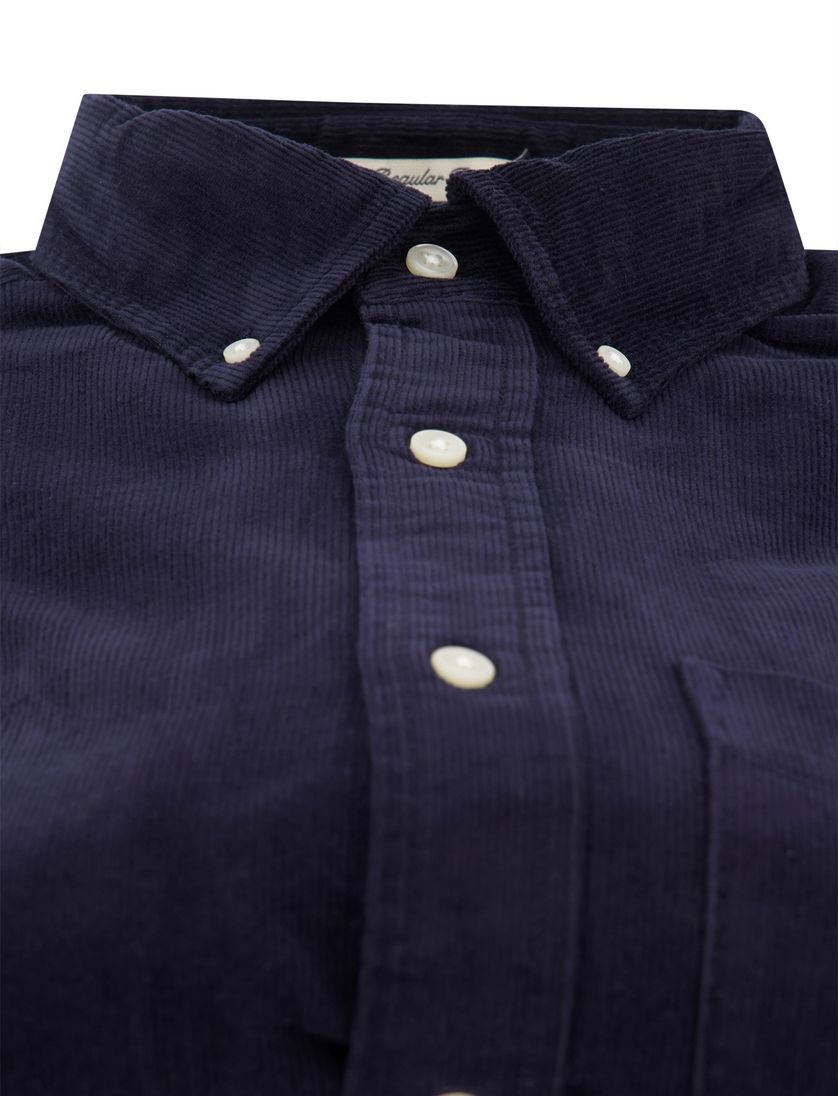 casual overhemd Gant Regular Fit donkerblauw