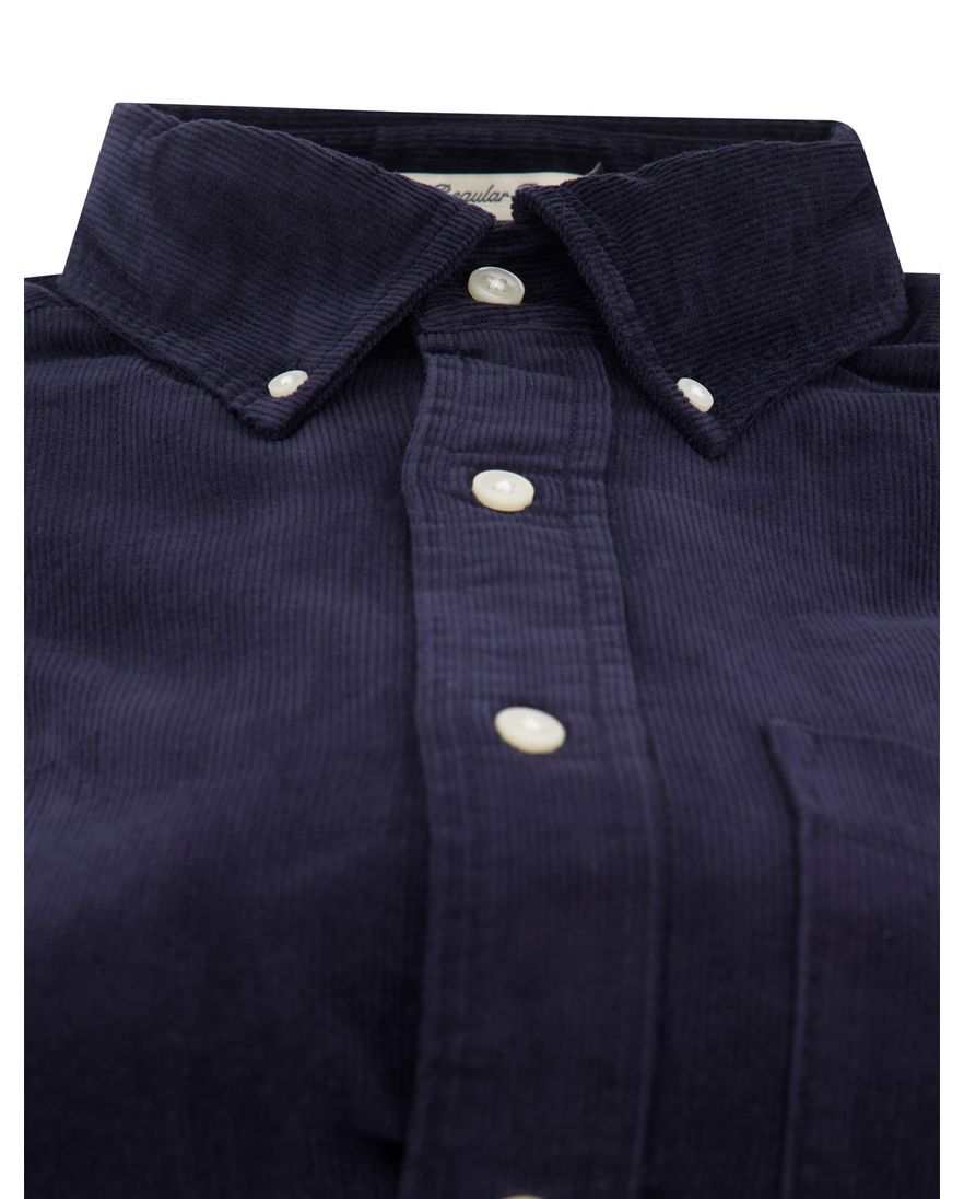 Gant Regular Fit casual overhemd donkerblauw