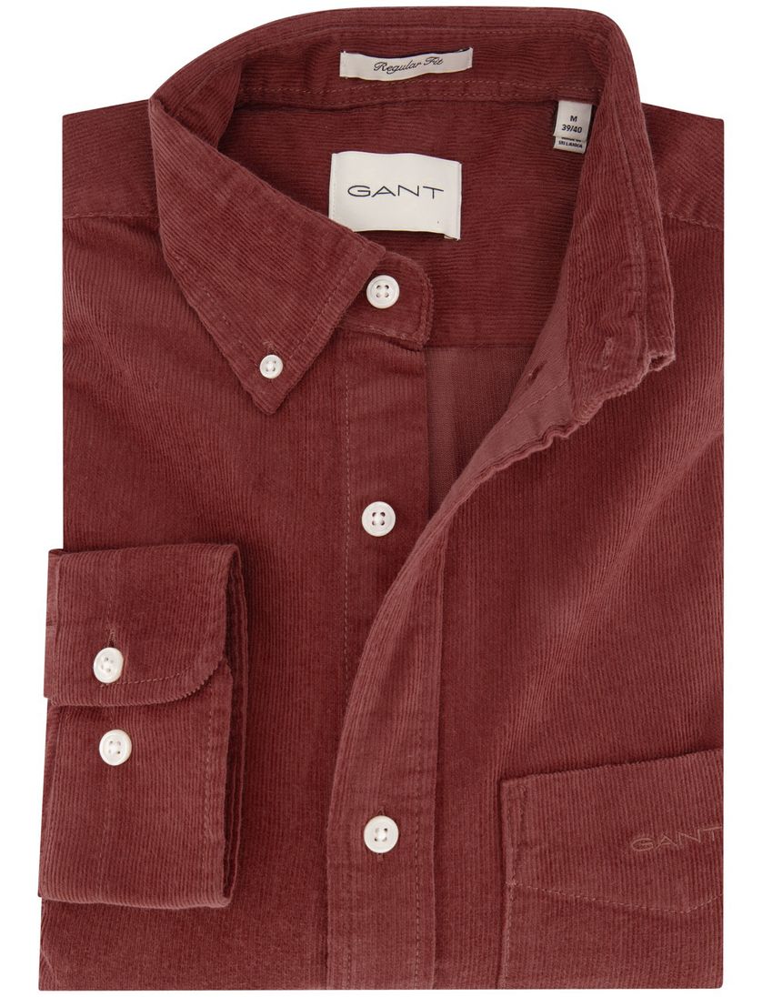 Gant casual overhemd regular fit roest button-down boord