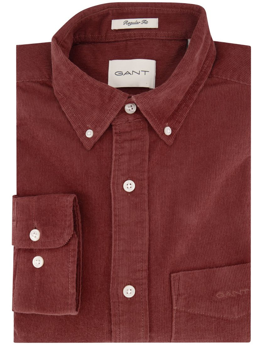 Gant casual overhemd regular fit roest button-down boord