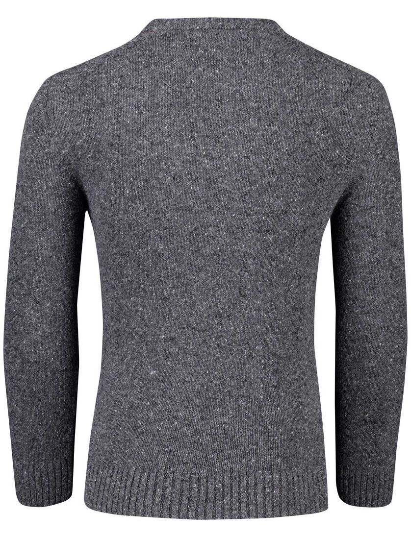 Gant grijs trui ronde hals wol
