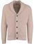 Gant Vest Beige gebreid omgeslagen kraag knopen