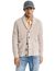 Gant Vest Beige gebreid omgeslagen kraag knopen
