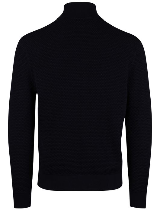 Gant gebreid vest wol donkerblauw