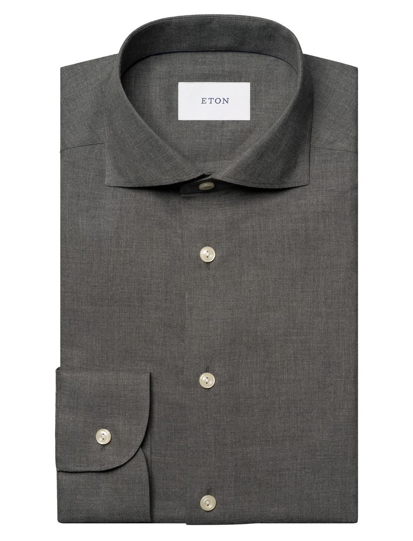 Eton zakelijk overhemd Slim Fit grijs strijkvrij