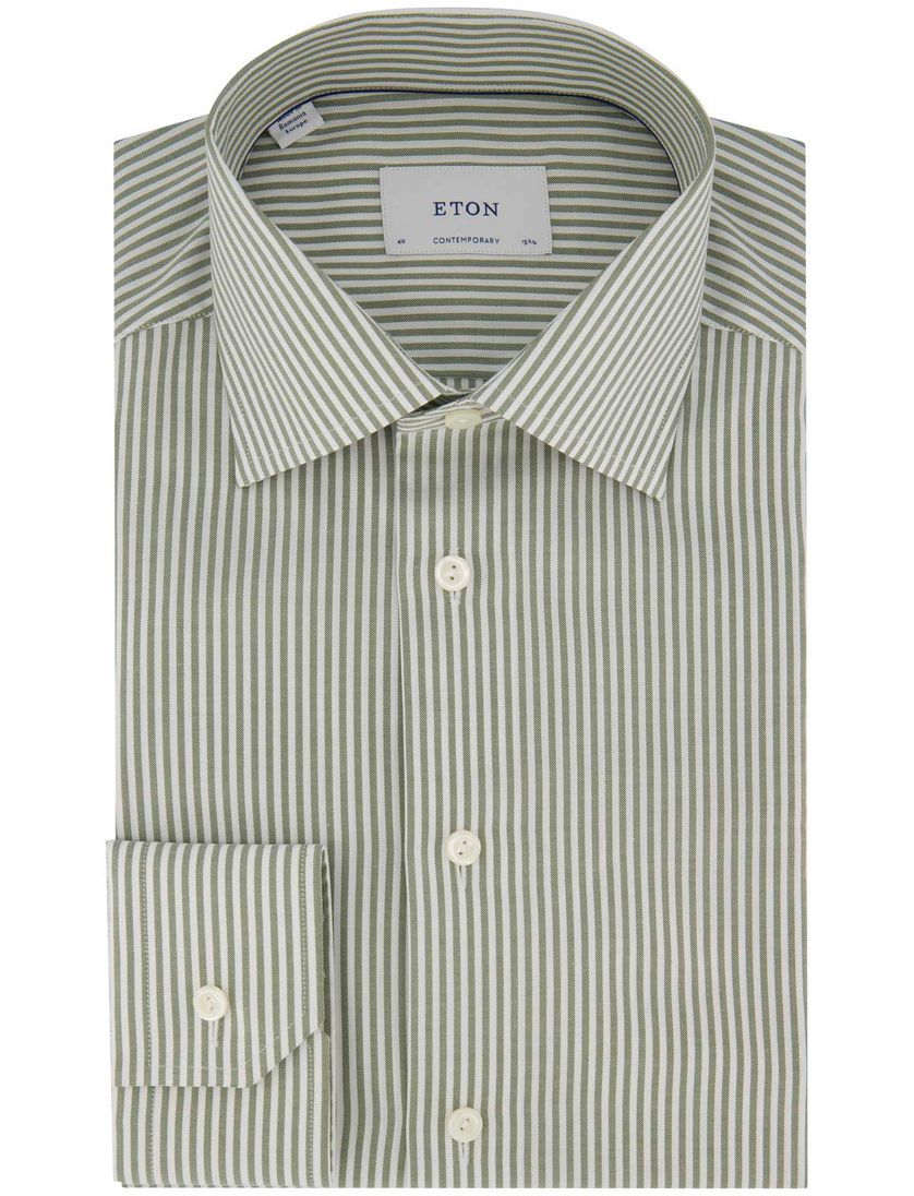 business overhemd Eton Contemporary Fit groen