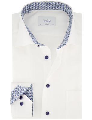 Eton Eton Classic Fit overhemd wit katoen
