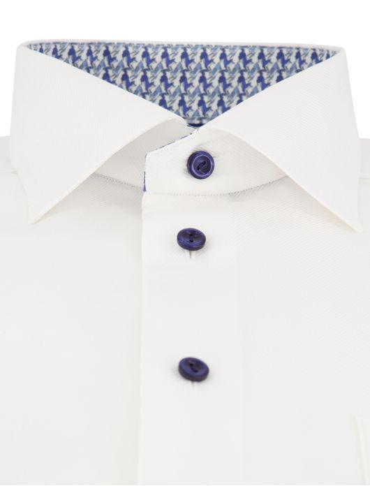 Eton classic fit overhemd wit katoen