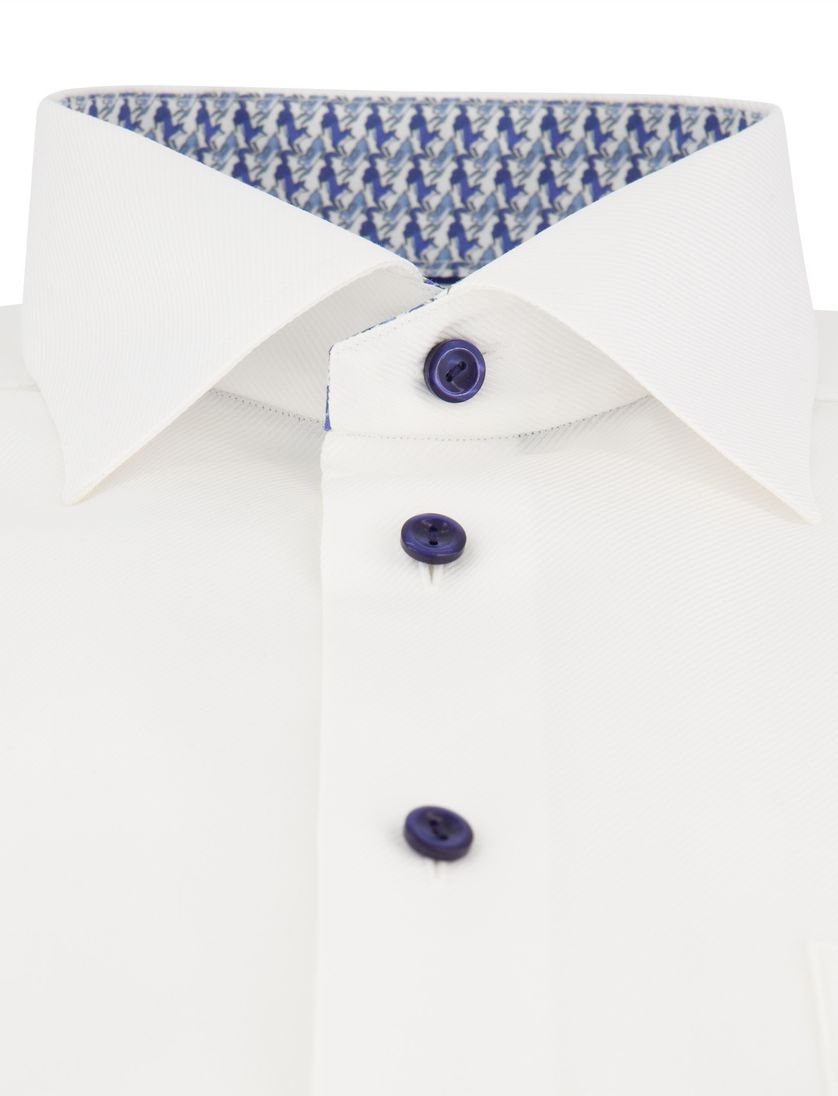Overhemd Eton Classic Fit wit katoen