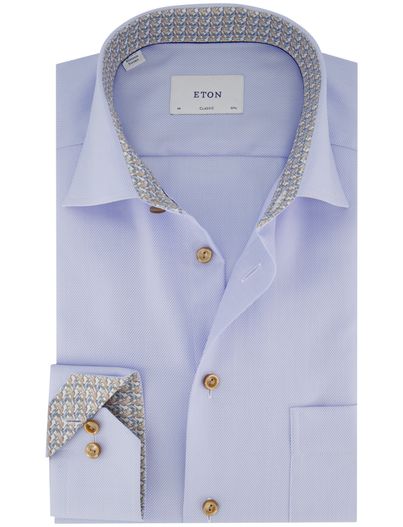 Eton Eton Classic Fit business overhemd lichtblauw