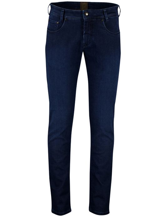 Gardeur saxton denim jeans donkerblauw effen normale fit
