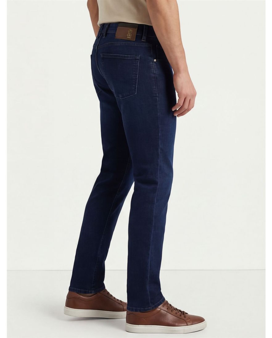 Gardeur saxton denim jeans donkerblauw effen normale fit