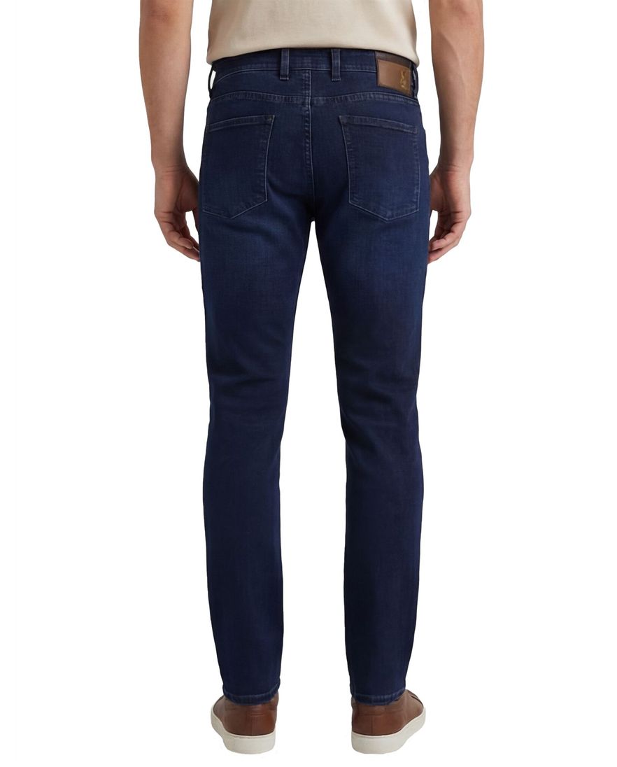 Gardeur saxton denim jeans donkerblauw effen normale fit