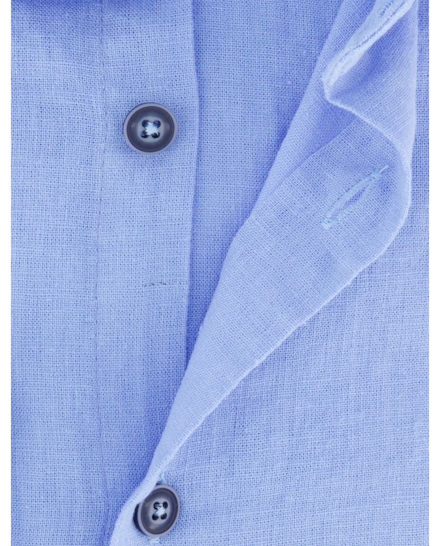 Ledub overhemd modern fit lichtblauw effen