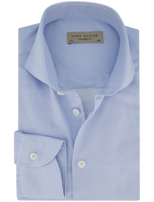 Overhemd John Miller lichtblauw katoen
