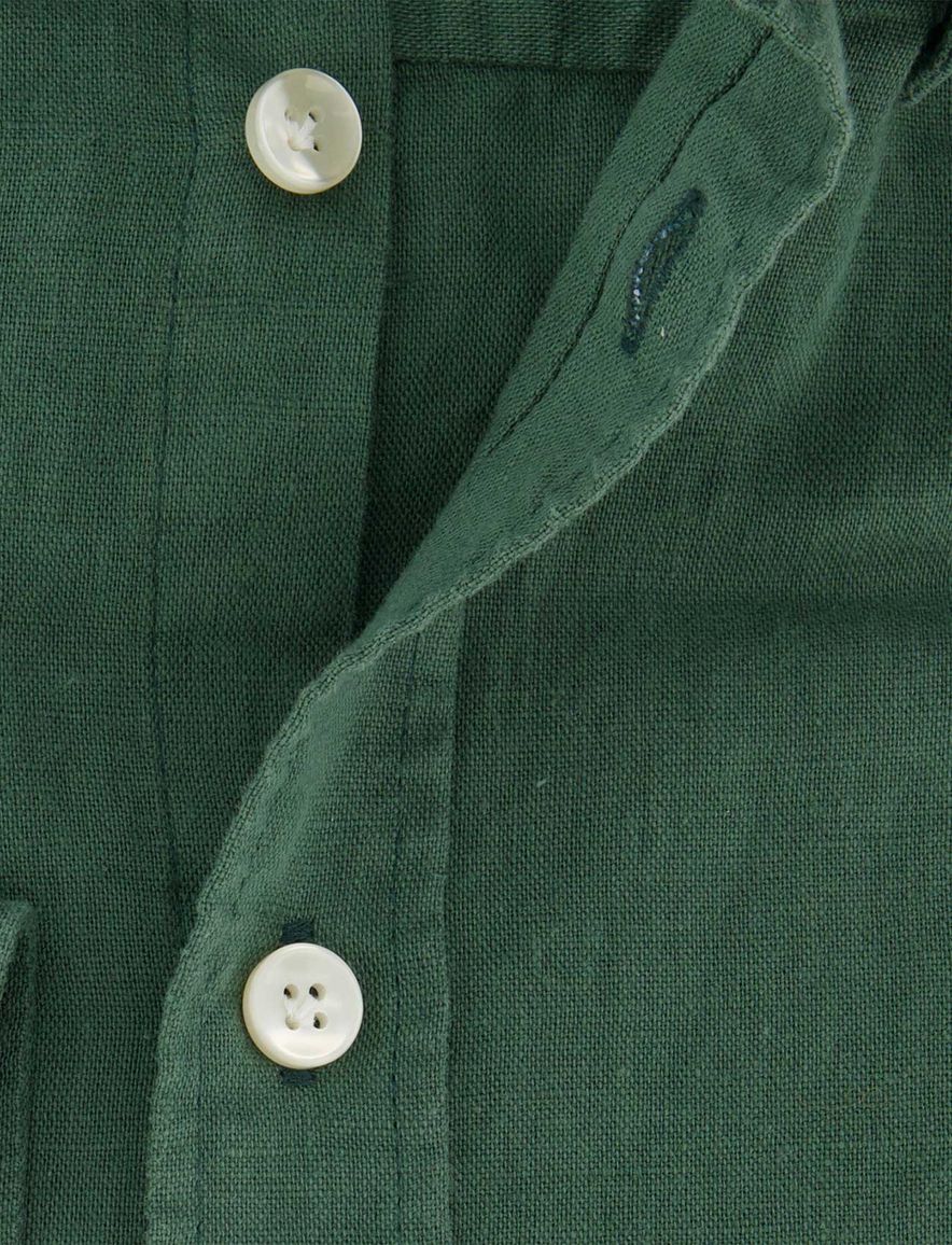 John Miller overhemd slim fit groen katoen