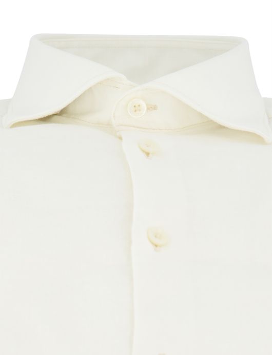 John Miller Slim Fit overhemd creme linnen