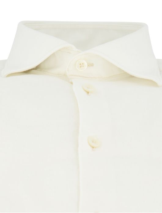 John Miller Slim Fit overhemd creme linnen