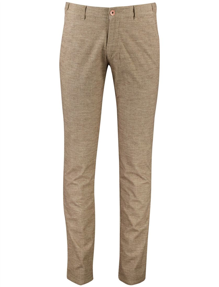 North84 slim fit chino bruin katoen