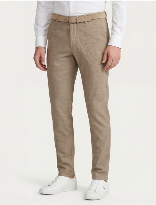 North 84 Pantalon Bruin katoen gemeleerd