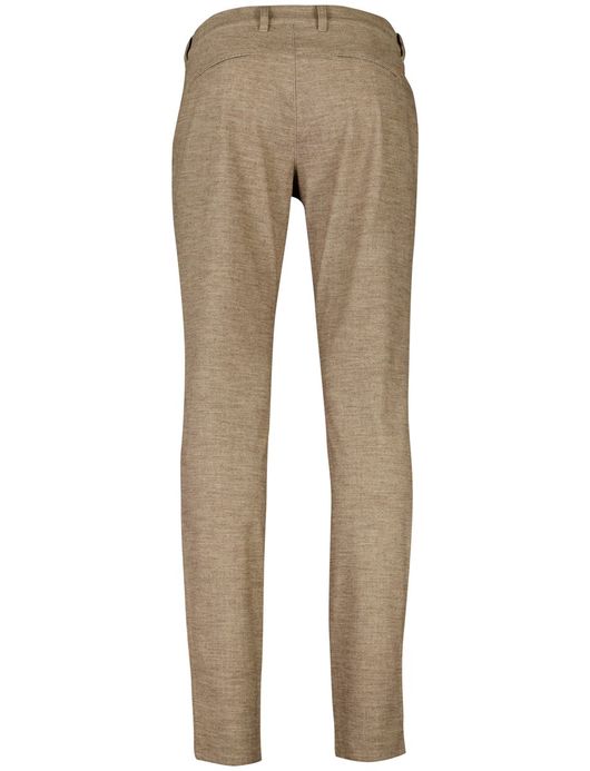 North84 slim fit chino bruin katoen gemêleerd