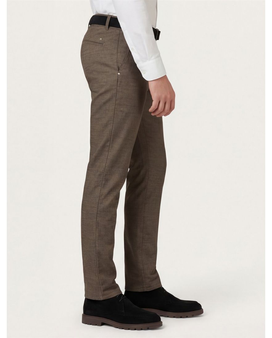 North84 Pantalon chino bruin