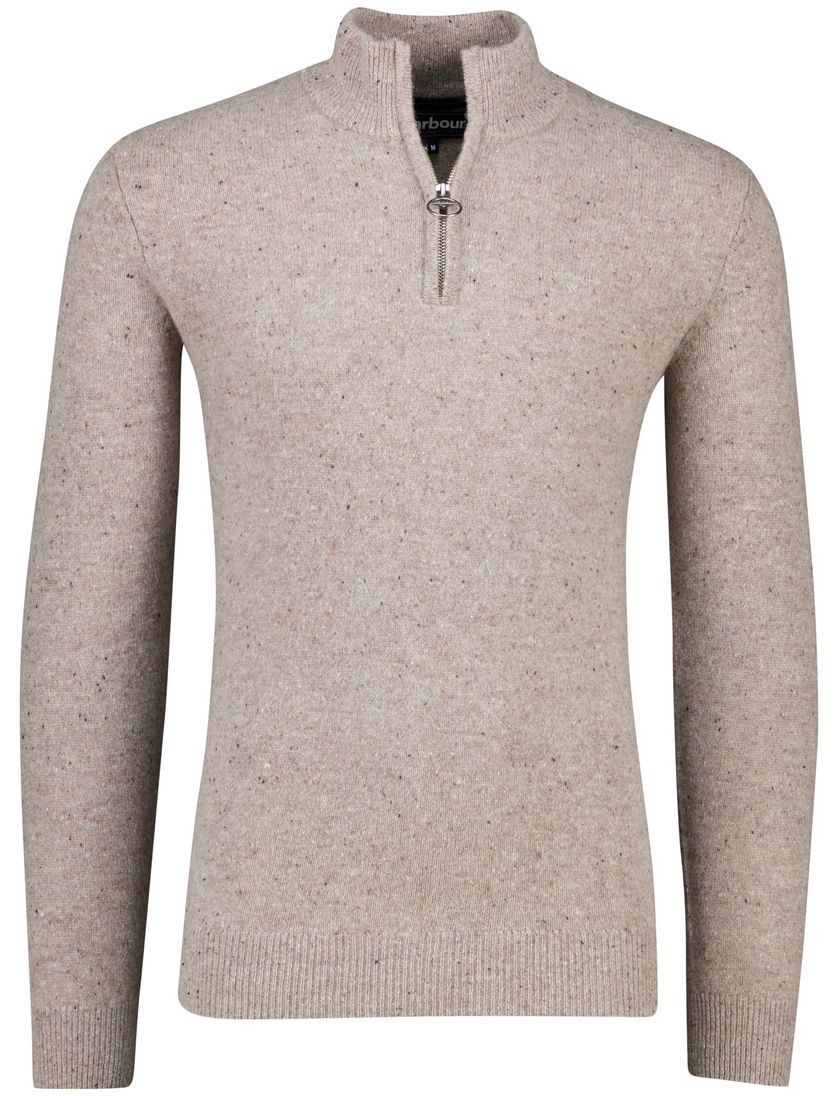 trui half zip Barbour grijs