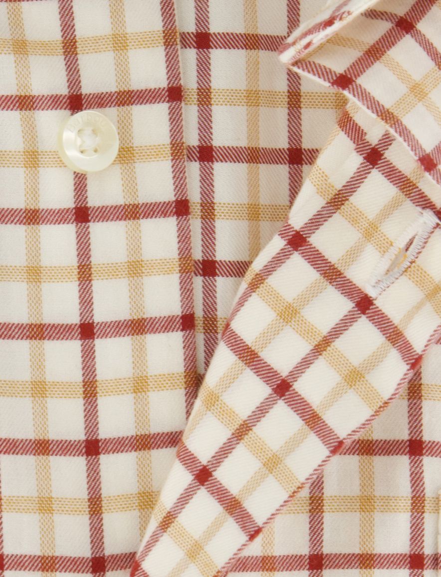 Barbour regular fit casual overhemd rood geruit