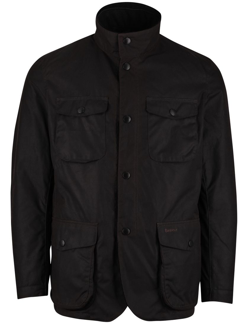 Barbour winterjas normale fit effen bruin