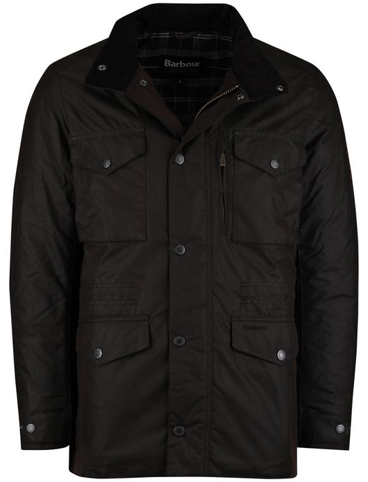 Barbour bruin effen winterjas normale fit