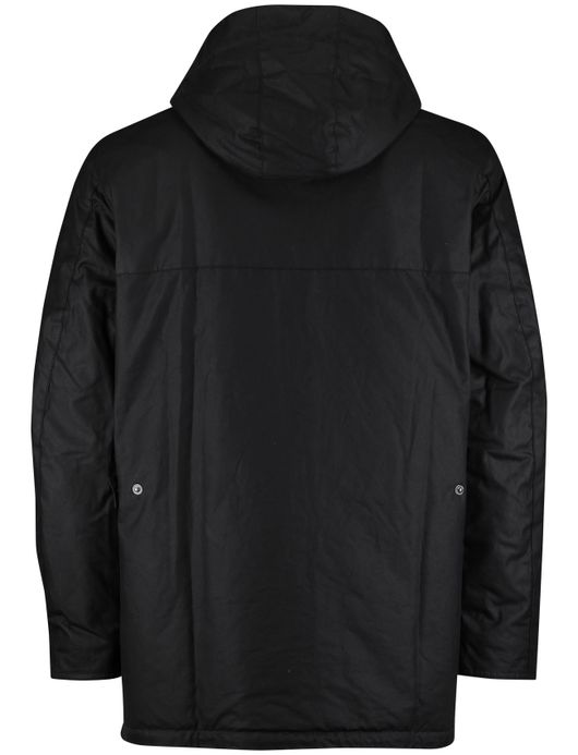 Barbour waxjas effen donkerblauw normale fit