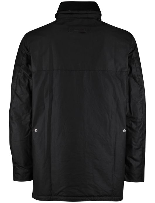 Barbour waxjas effen donkerblauw normale fit