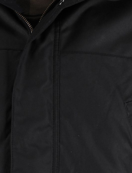 Barbour waxjas effen donkerblauw normale fit